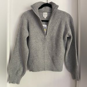 Hippie Rose Half-Zip Sweater